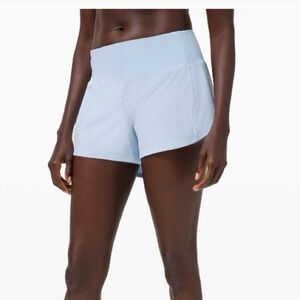 Lululemon Speed Up Mid-Rise Shorts Size 0 - Powder Blue